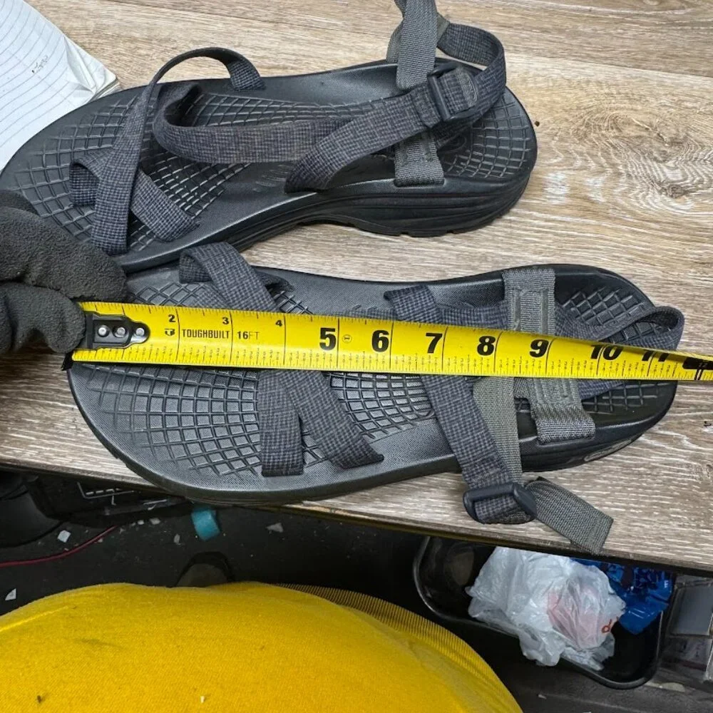 Chaco Z/Volv 2 Black/Gray Sandals Men's Size 11 (See pictures for Measurement)